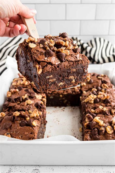 Walnut Brownies Recipe Shugary Sweets