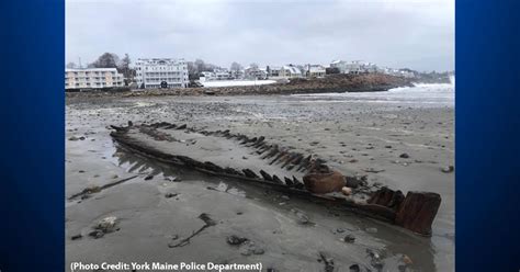 Shipwreck Remains Resurface On Maine Beach In Noreaster Aftermath