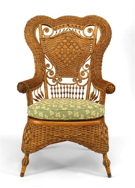 It is also offered as an elegant chair or full polycarbonate chair. 19th c. Whitney Reed High Back Wicker Armchair For Sale at ...