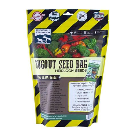 Survival Garden 22000 Non Gmo Heirloom Vegetable Seed 34 Variety Surv