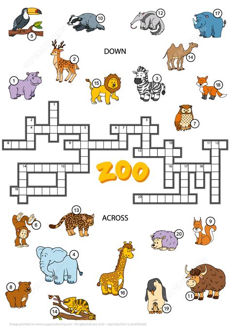 Like Most Zoo Animals Crossword Nativeamericanartdrawingswomen