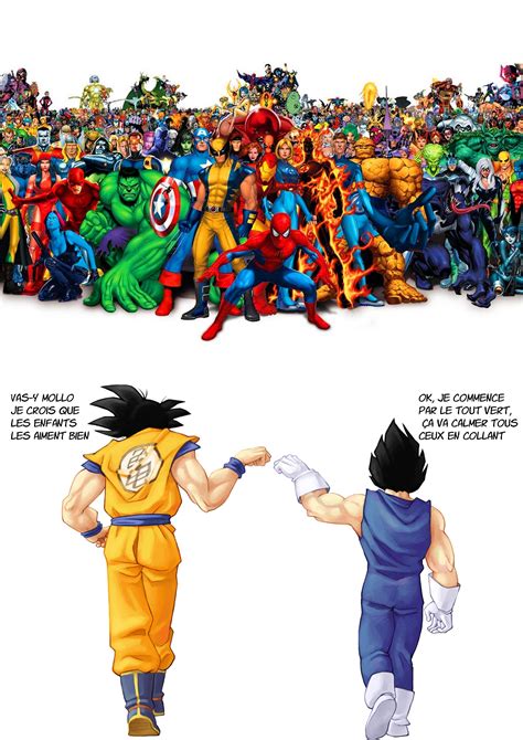 Résultat De Recherche Dimages Pour Goku Vs Marvel Sangoku Marvel