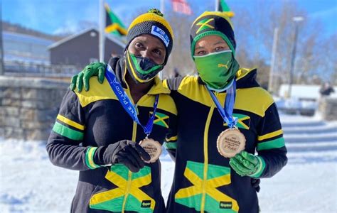 Jamaican Women Win Medals In Bobsled Monobob World Series Race