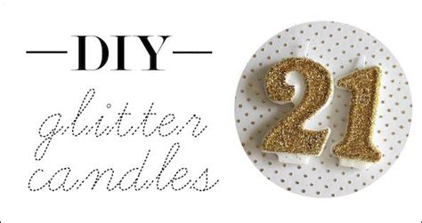 Party Decorations Diy Glitter Candles With Images