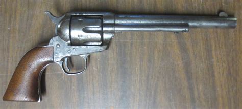 Rare Colt Single Action Army 45 Made In 1885 8th Us Cavalry Issued Range Battleground Antiques
