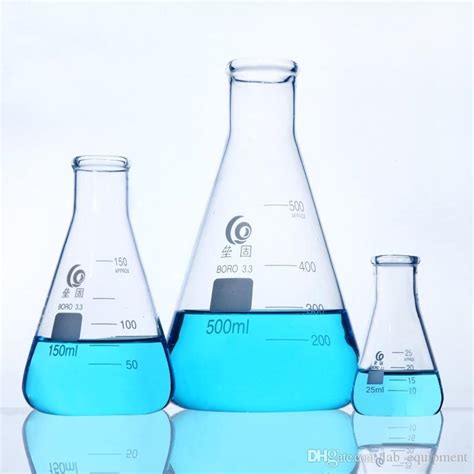 2021 Lab Glass Triangle Flask Chemistry Laboratory Conical Flask