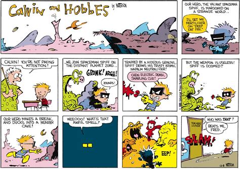 Calvin And Hobbes By Bill Watterson For December 08 1985 With Images Calvin And Hobbes