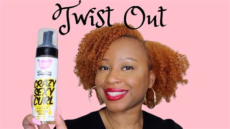Twist Out Featuring The Doux Bee Girl Crazy Sexy Curl Honey Setting Foam Youtube
