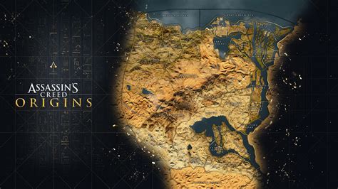 Первый взгляд на полную карту мира Assassin s Creed Origins Shazoo
