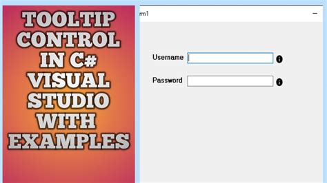 How To Use Tooltip In C Visual Studio Tool Tip Control In C C