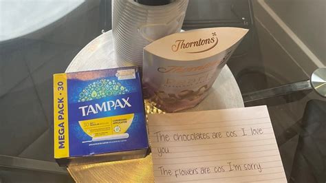 Brave Guy Includes Box Of Tampons As One Of The Apology Ts After