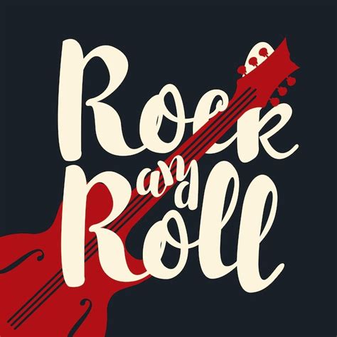 Premium Vector Rock And Roll Poster