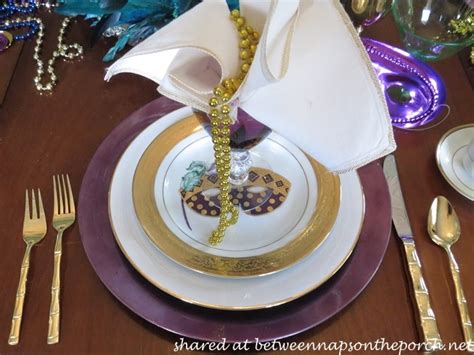 Mardi Gras Table Setting Tablescape Celebration