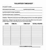Community Service Hours Template