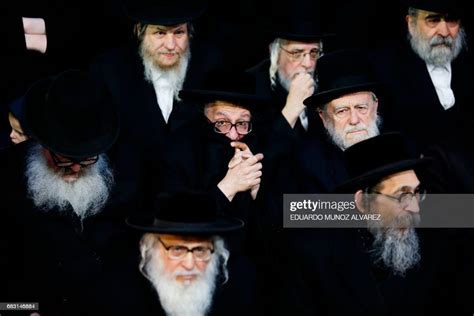 Orthodox Jews Of The Satmar Hasidim Gather In The Village Of Kiryas