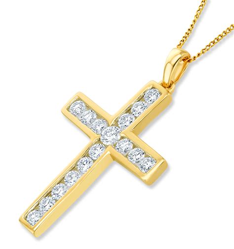 Diamond Cross Necklaces And Pendants The Diamond Store