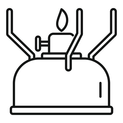 Survival gas lamp icon, outline style 14581179 Vector Art at Vecteezy