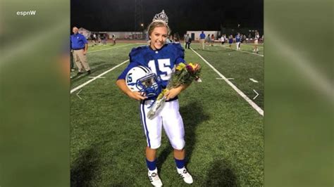 Female High School Football Player Crowned Homecoming Queen Good Morning America