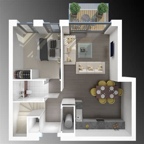 3d Floor Plan Vray And 3dsmax Render 1 Floor Design House Design Plan