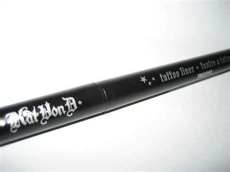 Yeah the kat von d stays on all day for me as well, which i love. Lick My Lacquer: Kat Von D Tattoo liner review and wing Practice!