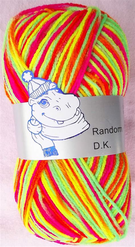 Woolyhippo Random Dk 100 Acrylic Wool Double Knitting Yarn 100g