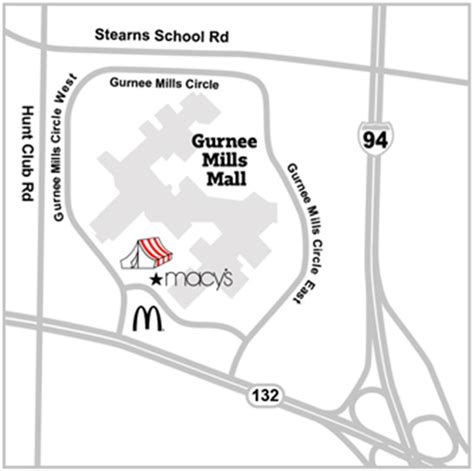 Gurnee Mills Mall Map 2019