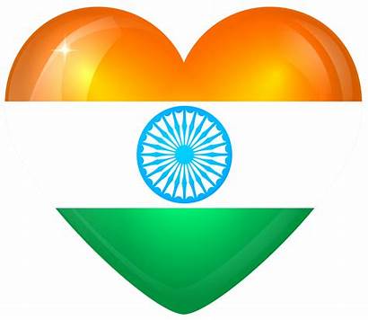 Flag India Heart National Flags Transparent Clipart