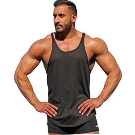 Aliexpress Com Buy Bodybuilding Stringer Tank Tops Men Blank Vest