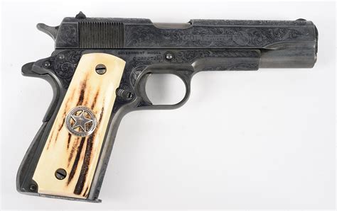 Lot Detail C Engraved Texas Ranger Embellished Colt 191a1