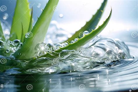 Pure Splashes Of Green Aloe Vera Gel Fresh Aloe Vera Leaves Splash