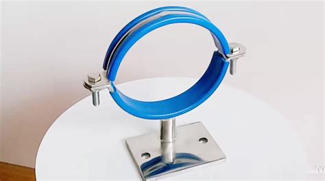 Bolted Pipe Clip Pipe Hanger With Tube And Plastic Protection Round