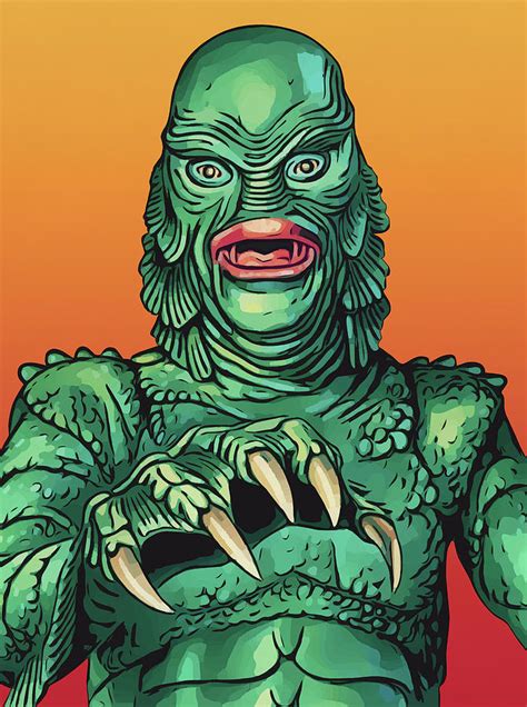 Creature From The Black Lagoon Digital Art By Zapista Ou