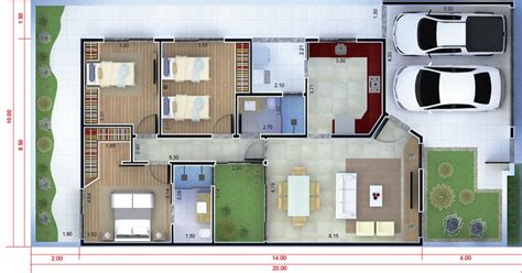 Usted puede ver y descargar este plano de casa gratis aquí. Plano de casa moderna de un piso - Planos de Casas ...