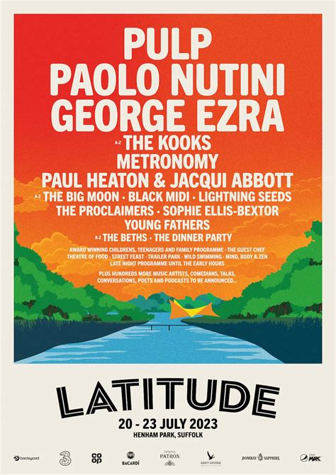Pulp Paolo Nutini And George Ezra To Headline Latitude Festival 2023