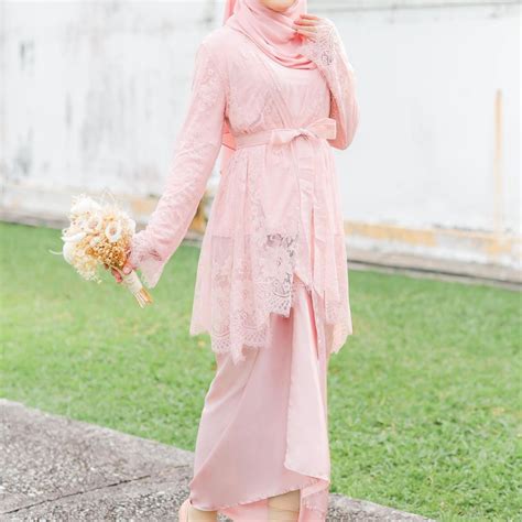 Kurung Moden Lace Baju Kebaya Plus Size Embroidery Raya Baju Tunang