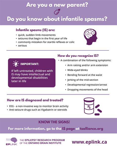 Infantile Spasms Infographic Ontario Epilepsy Guidelines