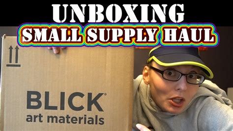 Blick Art Materials Unboxing Small Art Supply Haul Youtube