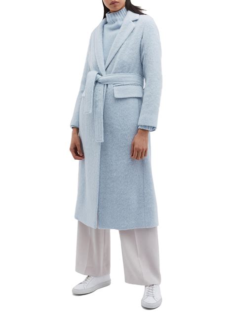 Belted Brushed Coat By Vince Coshio Online Shop