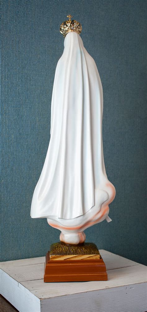 19 Our Lady Of Fatima Statue With Glass Eyes Etsy