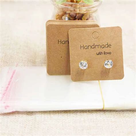 Multi Size Diy Handmade Jewelry Packing Card Studdrop Earring Package