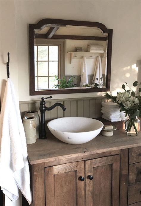 Taking cues from the country getaways of our rural escape fantasies, modern rustic bathrooms often use new. 91 Relax Rustic Farmhouse Bathroom Design Ideas in 2020 ...