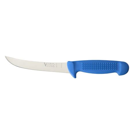 Victory Curved Boning Knife Blue 113 Handle 15cm Argus