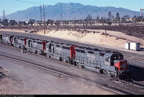 Southern Pacific Railroad Emd Gp40x At Colton California
