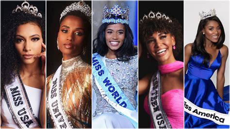 Black Women Ace All Five Major Pageants In The World Wedding Affair