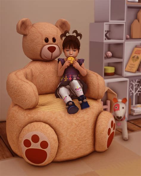 Teddy Bear Chair Poses For Babes The Sims KatVerse
