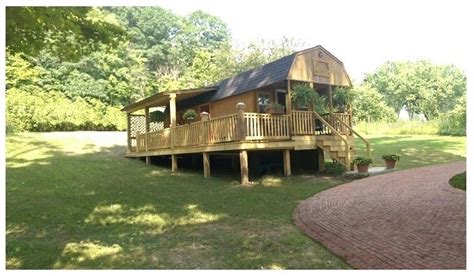 Converted Graceland Lofted Barn Cabin With Added Wrap Around Porch