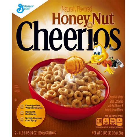 General Mills Honey Nut Cheerios Cereal 24 Ounce Box 2 Count In 2022