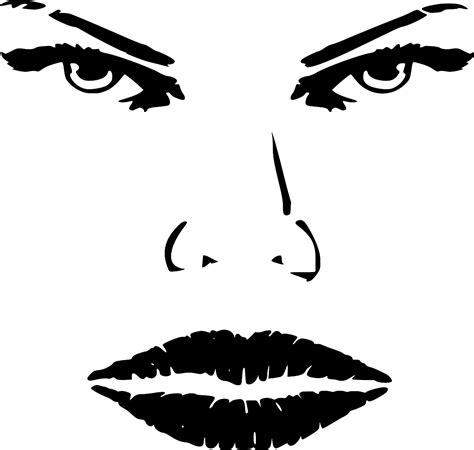svg face woman free svg image and icon svg silh
