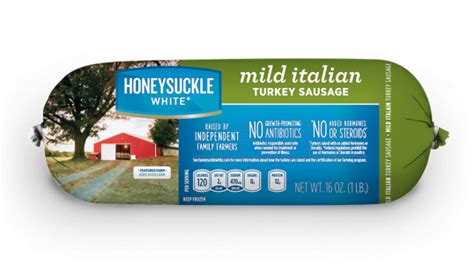 Mild Italian Turkey Sausage Roll, 1 lb. | Honeysuckle White | Turkey breakfast sausage, Turkey ...