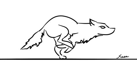 Running Wolf Simple Animation Youtube